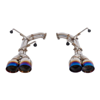 Extreme Online Store [15 - 21 WRX / STi] Axle Back Quad Burnt Tips Exhaust - JDMuscleAxle Back ExhaustsEXT-MD002-BTQuad Burnt Tips