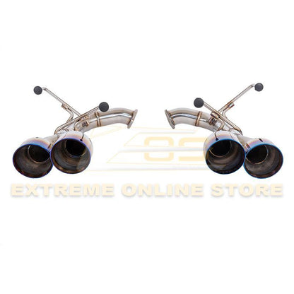 Extreme Online Store [15 - 21 WRX / STi] Axle Back Quad Burnt Tips Exhaust - JDMuscleAxle Back ExhaustsEXT-MD002-BTQuad Burnt Tips