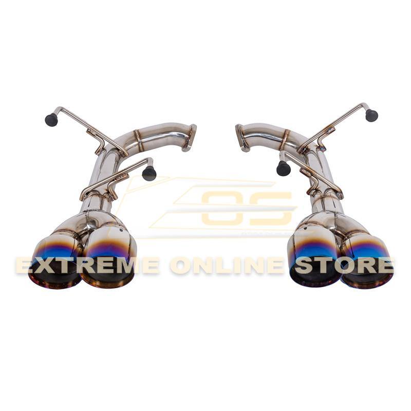 Extreme Online Store [15 - 21 WRX / STi] Axle Back Quad Burnt Tips Exhaust - JDMuscleAxle Back ExhaustsEXT-MD002-BTQuad Burnt Tips