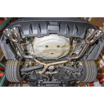 Extreme Online Store 15 - 21 WRX / STi Muffler Delete Axle Back 4 Inch Quad Tips Exhaust - JDMuscleAxle Back ExhaustsEXT-MD002Quad Tips Exhaust