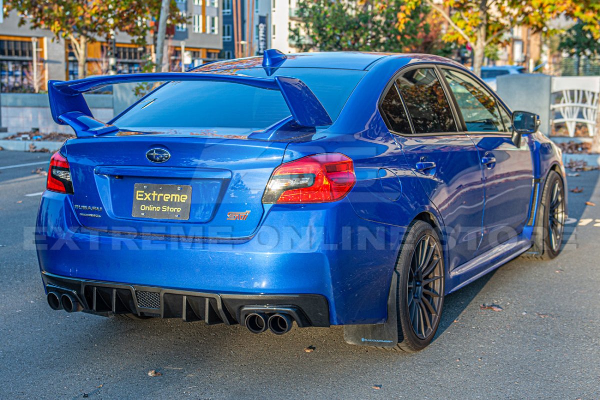 Extreme Online Store [15 - 21 WRX STI] Rear Lower Fin Diffuser - JDMuscleDiffusers and Vortex GeneratorsWRX20A-DIFF-CNHydro - Dipped Carbon Fiber
