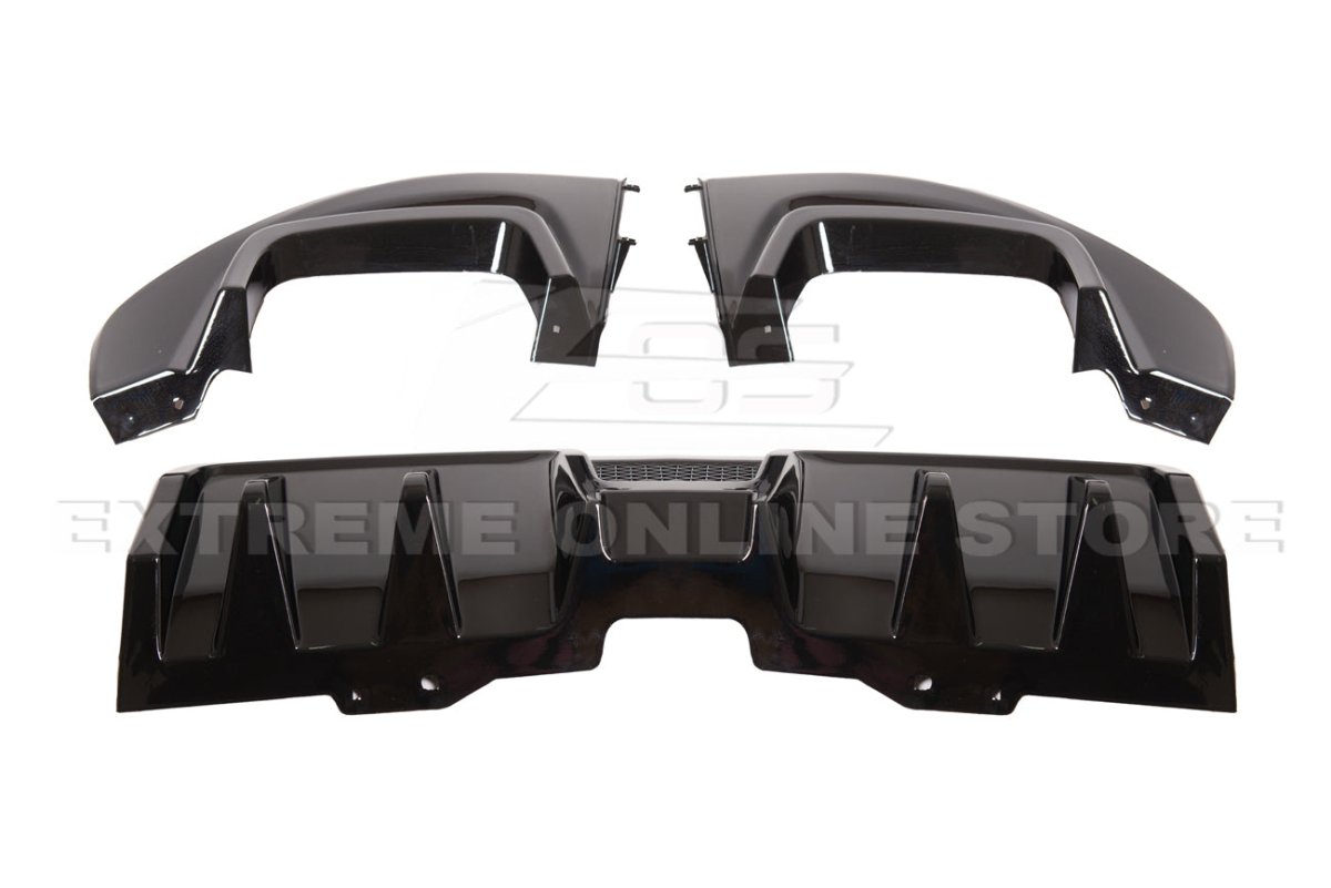 Extreme Online Store [15 - 21 WRX STI] Rear Lower Fin Diffuser - JDMuscleDiffusers and Vortex GeneratorsWRX20A-DIFF-GBGlossy Black