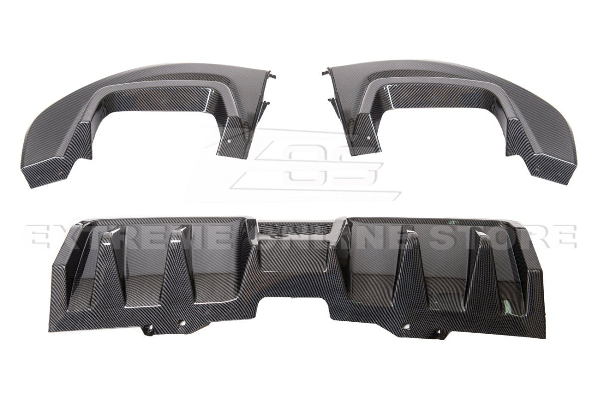 Extreme Online Store [15 - 21 WRX STI] Rear Lower Fin Diffuser - JDMuscleDiffusers and Vortex GeneratorsWRX20A-DIFF-CNHydro - Dipped Carbon Fiber
