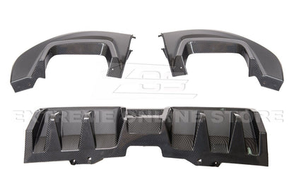 Extreme Online Store [15 - 21 WRX STI] Rear Lower Fin Diffuser - JDMuscleDiffusers and Vortex GeneratorsWRX20A-DIFF-CNHydro - Dipped Carbon Fiber