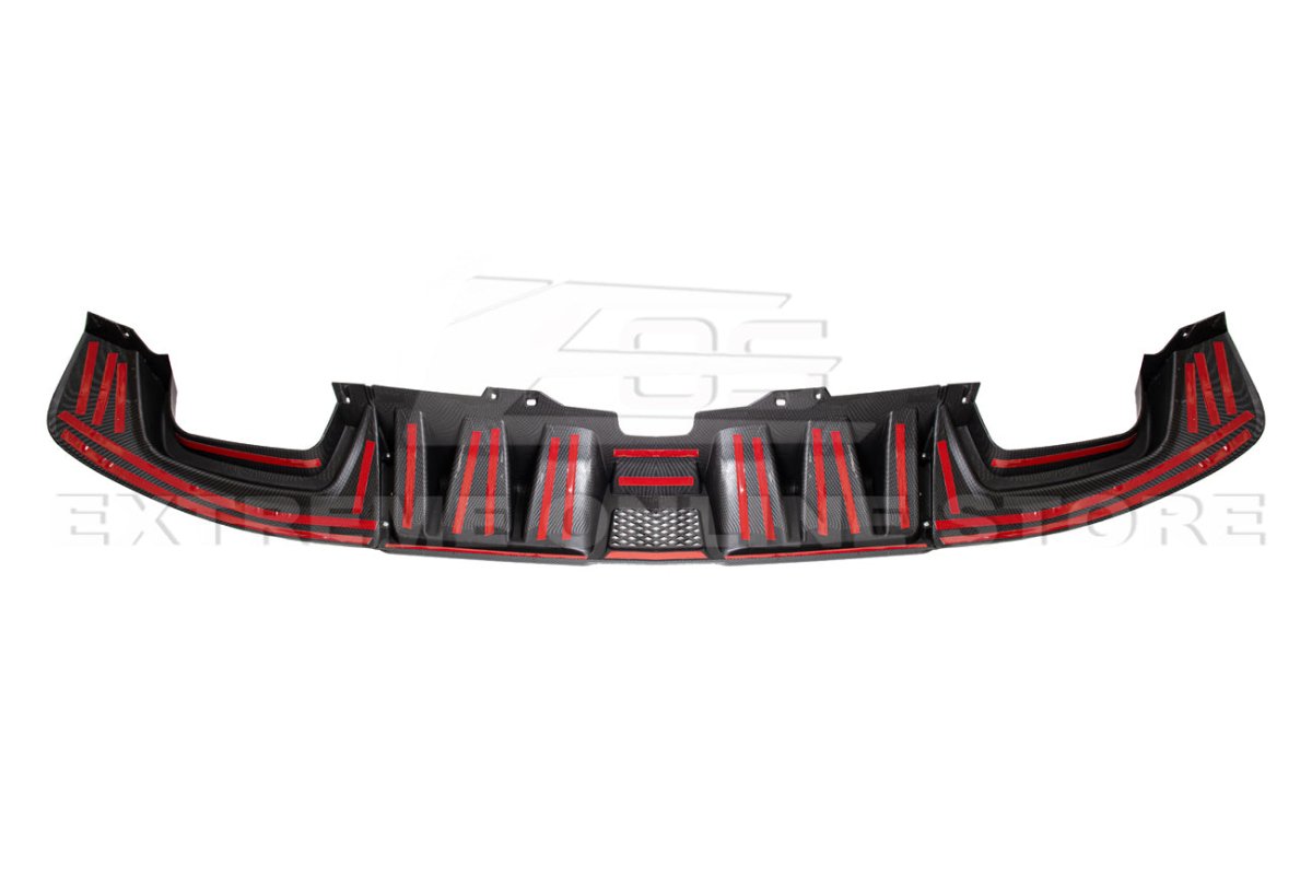 Extreme Online Store [15 - 21 WRX STI] Rear Lower Fin Diffuser - JDMuscleDiffusers and Vortex GeneratorsWRX20A-DIFF-CNHydro - Dipped Carbon Fiber