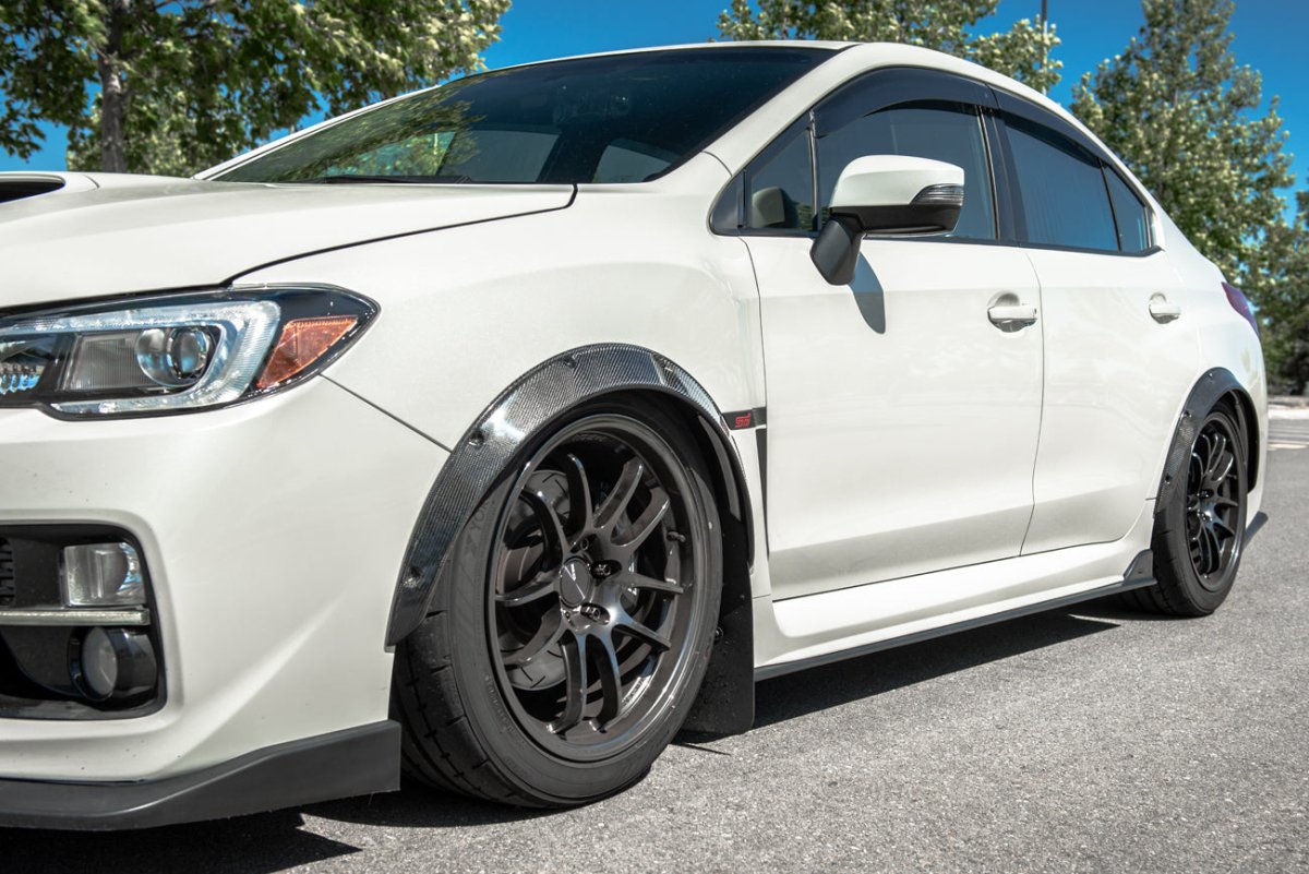 Extreme Online Store [15 - 21 WRX/STI] CS Package Fender Flares - JDMuscleFendersFENDER-320-BKCFCarbon Fiber2015 - 2017