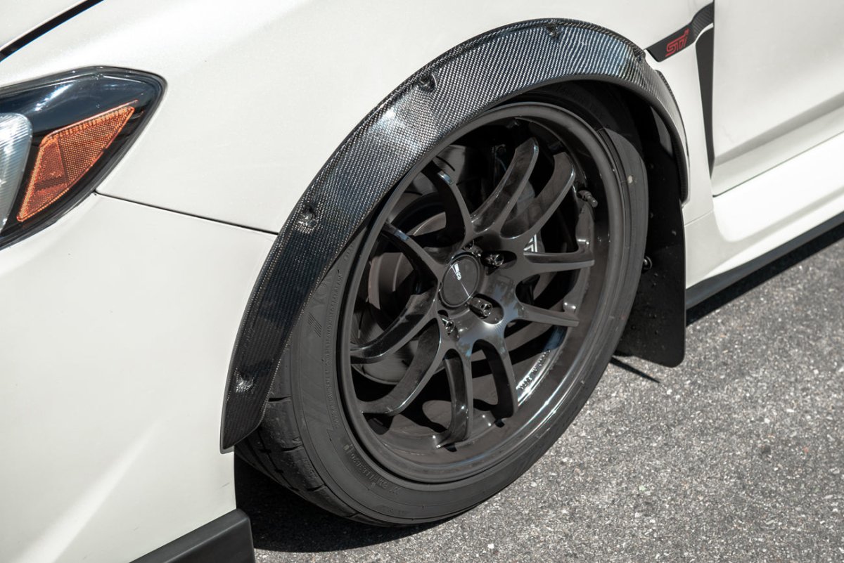 Extreme Online Store [15 - 21 WRX/STI] CS Package Fender Flares - JDMuscleFendersFENDER-320-BKCFCarbon Fiber2015 - 2017