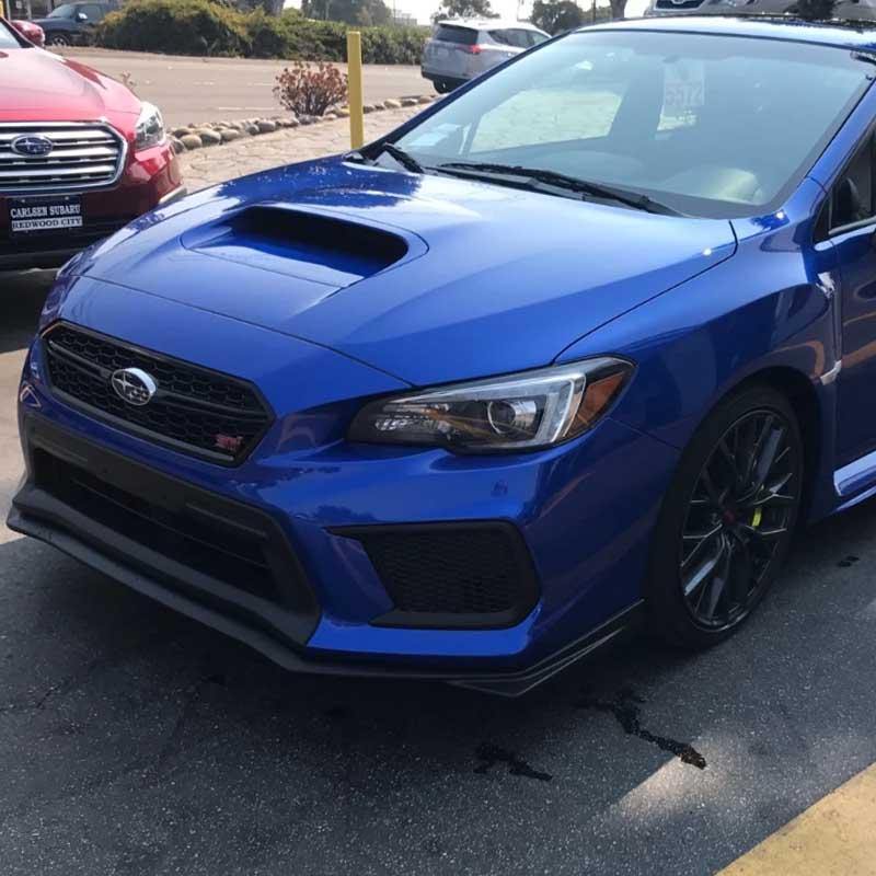 Extreme Online Store [15 - 21 WRX/STI] Front Splitter Lip Ground Effect - JDMuscleFront LipsFLIP-182-PUPrimer Black