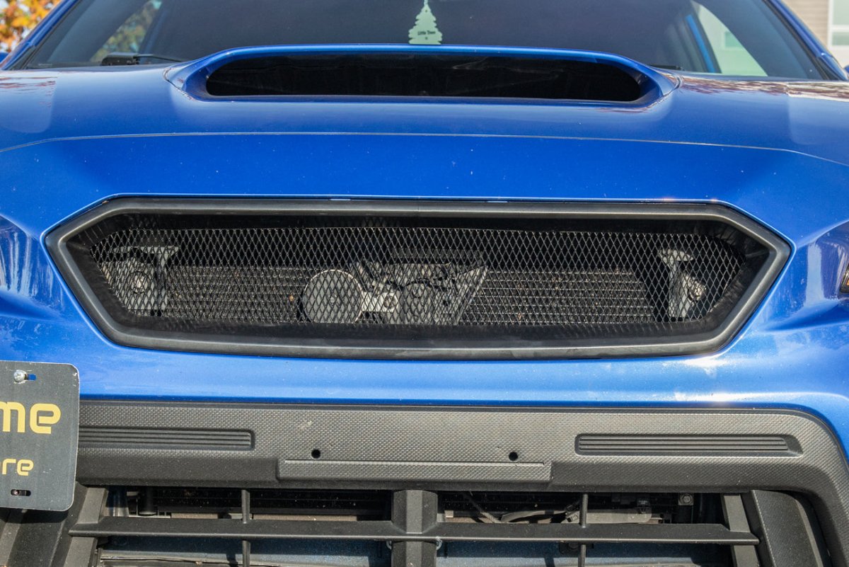 Extreme Online Store [18 - 21 WRX/STI] CS Front Mesh Grille Vent Cover - JDMuscleGrillesGRILL-318-ABSMatte Black