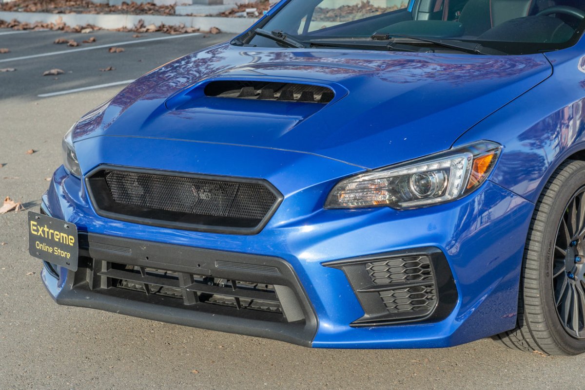 Extreme Online Store [18 - 21 WRX/STI] CS Front Mesh Grille Vent Cover - JDMuscleGrillesGRILL-318-ABSMatte Black