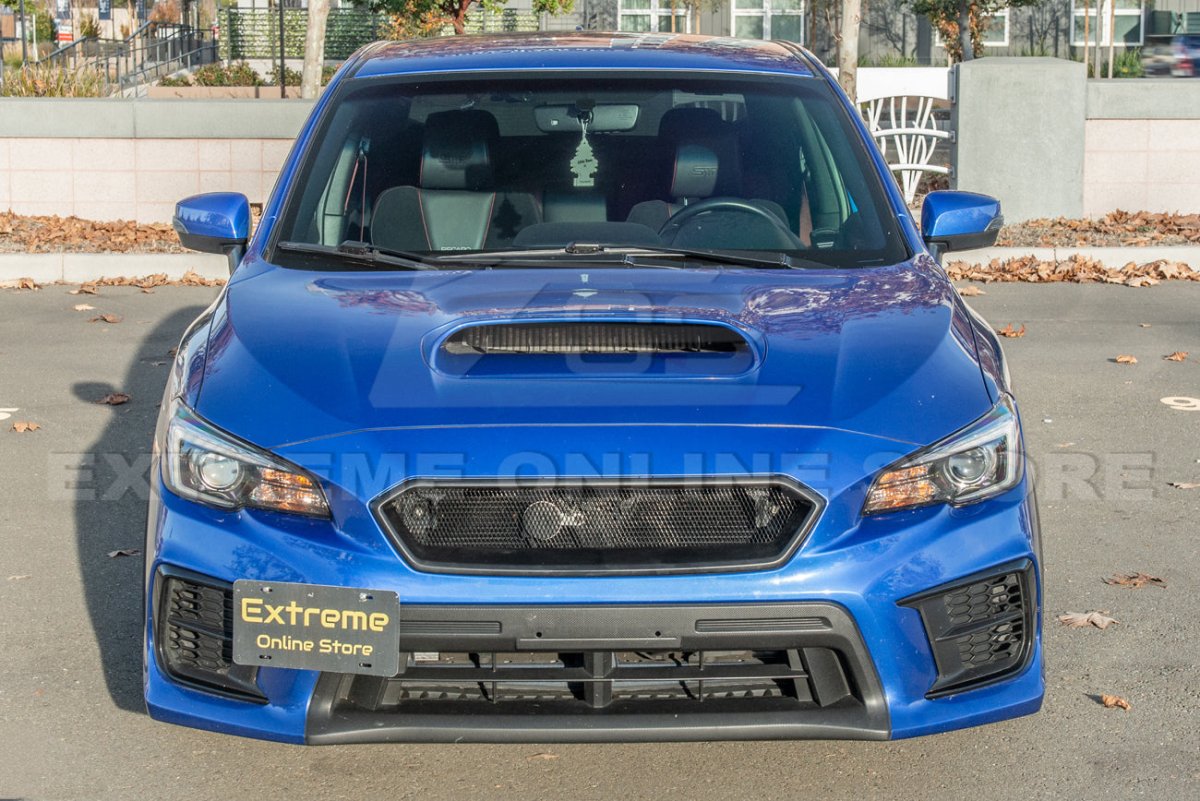 Extreme Online Store [18 - 21 WRX/STI] CS Front Mesh Grille Vent Cover - JDMuscleGrillesGRILL-318-ABSMatte Black