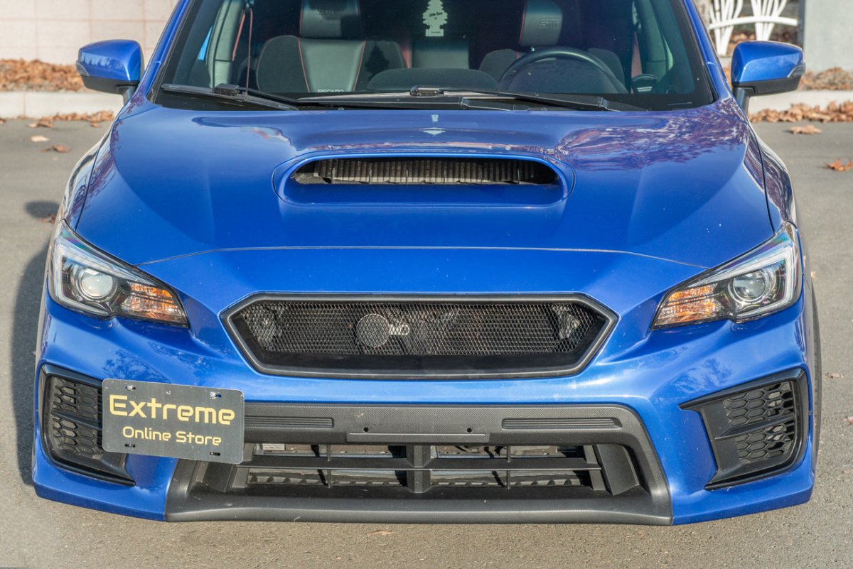 Extreme Online Store [18 - 21 WRX/STI] CS Front Mesh Grille Vent Cover - JDMuscleGrillesGRILL-318-ABSMatte Black