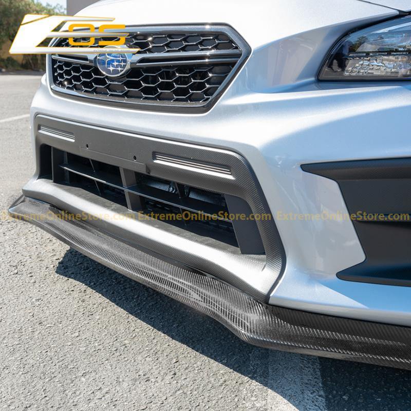 Extreme Online Store [18 - 21 WRX/STi] CS Front Splitter Lip Ground Effect - JDMuscleFront LipsFLIP-179-CFLKHydro Dipped Carbon