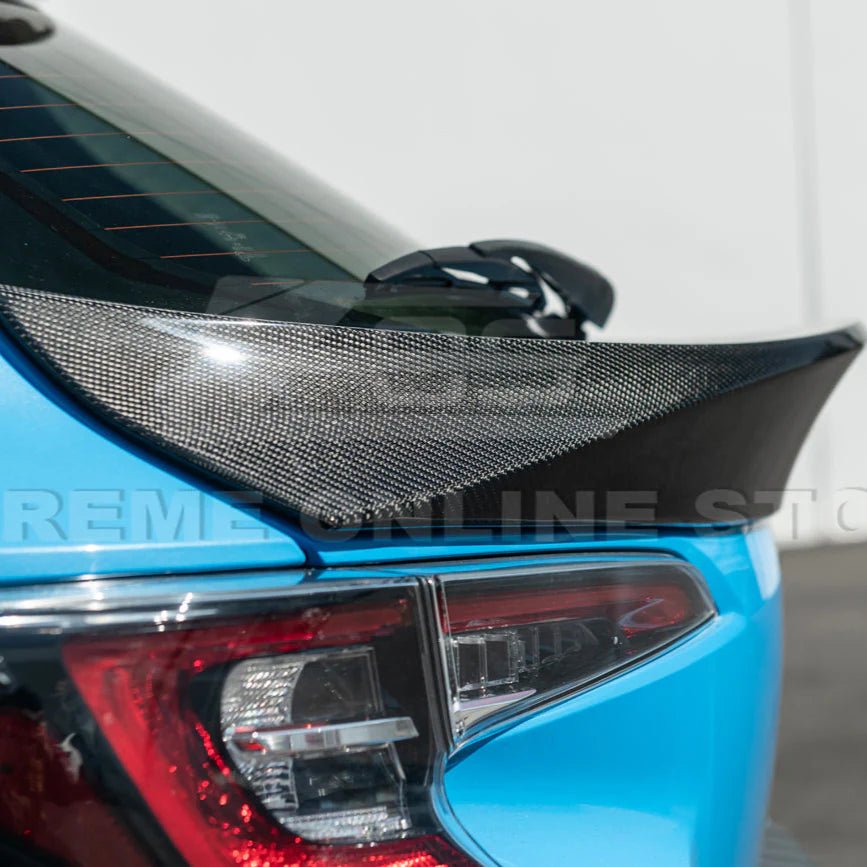 Extreme Online Store [19 - 25 Toyota GR Corolla] Rear Hatch Mid Wing Spoiler | SPOILER - 1137 - BKCF - JDMuscleSpoilers and WingsSPOILER-1137-BKCF