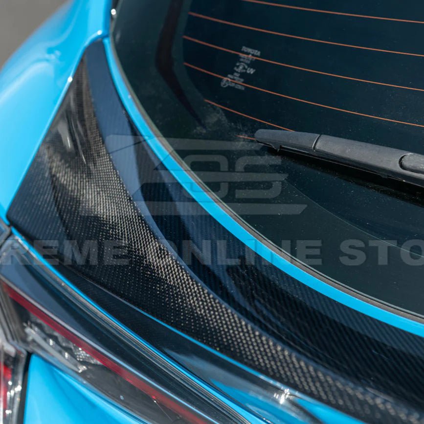 Extreme Online Store [19 - 25 Toyota GR Corolla] Rear Hatch Mid Wing Spoiler | SPOILER - 1137 - BKCF - JDMuscleSpoilers and WingsSPOILER-1137-BKCF