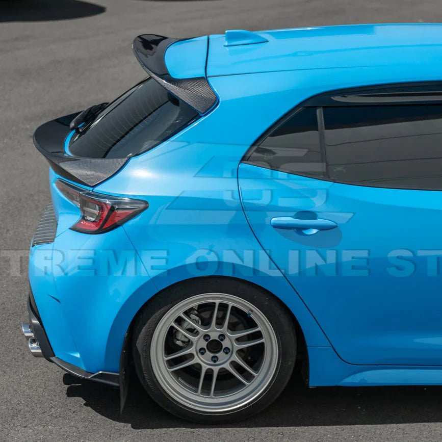 Extreme Online Store [19 - 25 Toyota GR Corolla] Rear Roof Wing Duckbill Spoiler | SPOILER - 1136 - BKCF - JDMuscleSpoilers and WingsSPOILER-1136-BKCF