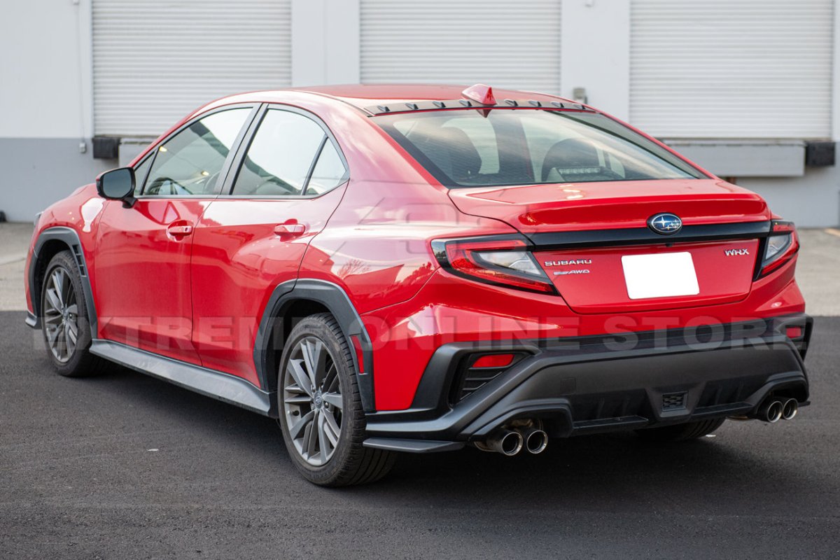 EXTREME ONLINE STORE 22 - 24 WRX PERFORMANCE REAR BUMPER APRON LIP SPLITTER - JDMuscleRear LipsRLIP-573-ABSMatte Black