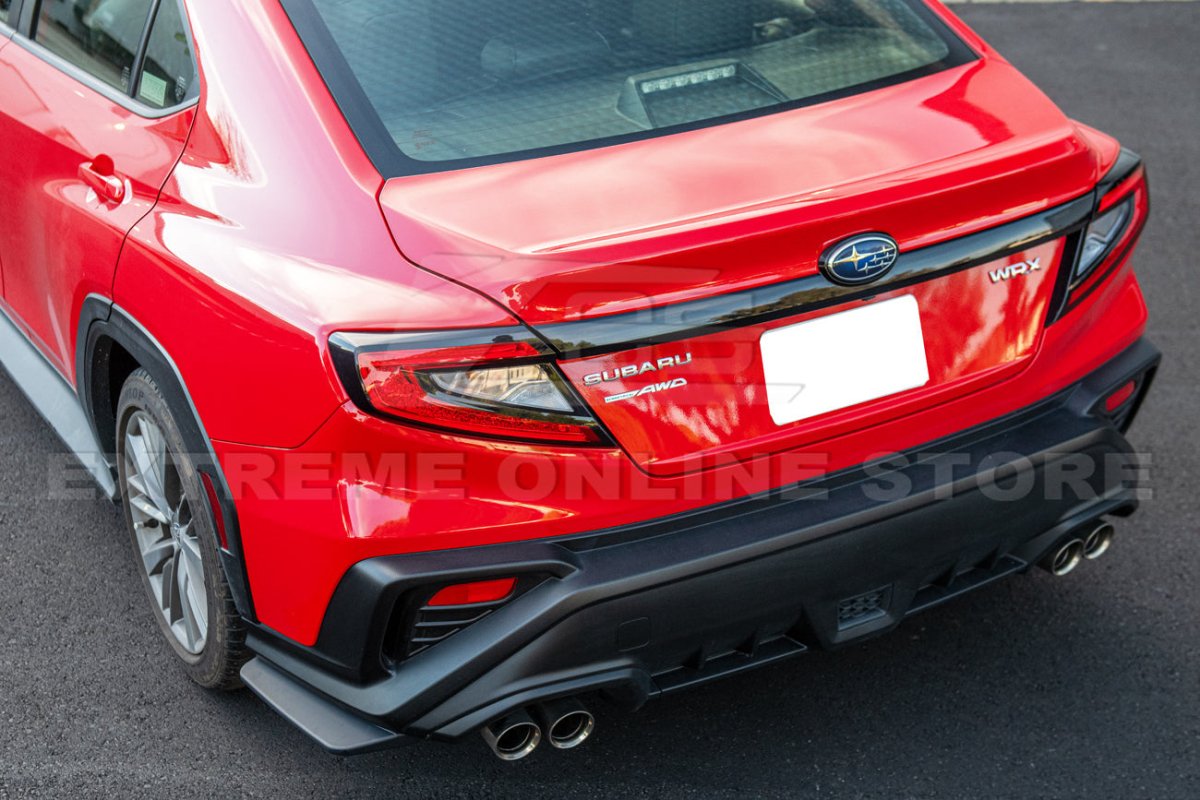 EXTREME ONLINE STORE 22 - 24 WRX PERFORMANCE REAR BUMPER APRON LIP SPLITTER - JDMuscleRear LipsRLIP-573-ABSMatte Black