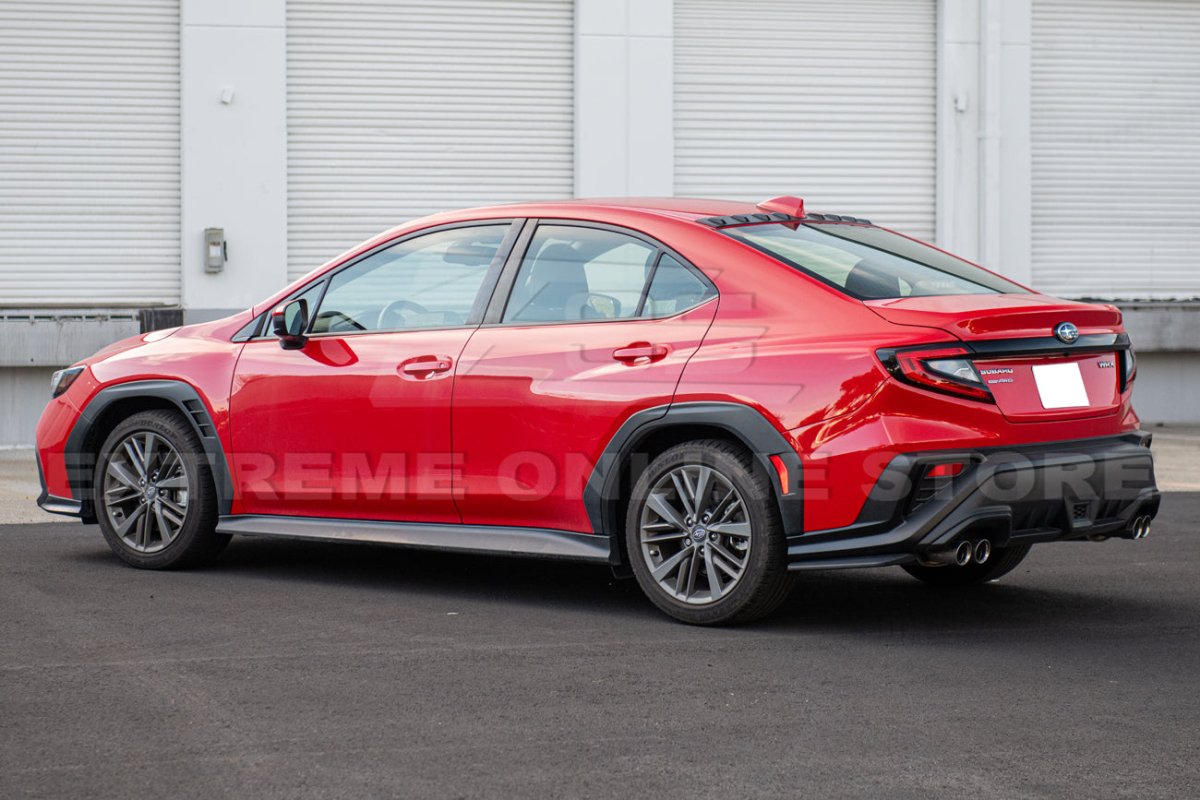 EXTREME ONLINE STORE 22 - 24 WRX PERFORMANCE REAR BUMPER APRON LIP SPLITTER - JDMuscleRear LipsRLIP-573-ABSMatte Black