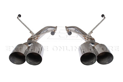 EXTREME ONLINE STORE [22 - 26 WRX] AXLE BACK MUFFLER DELETE SINGLE WALL 4" QUAD TIPS EXHAUST - JDMuscleAxle Back ExhaustsEXT-MD058Quad Tips
