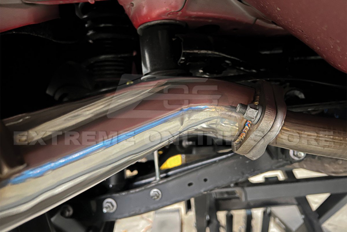 EXTREME ONLINE STORE [22 - 26 WRX] AXLE BACK MUFFLER DELETE SINGLE WALL 4" QUAD TIPS EXHAUST - JDMuscleAxle Back ExhaustsEXT-MD058Quad Tips