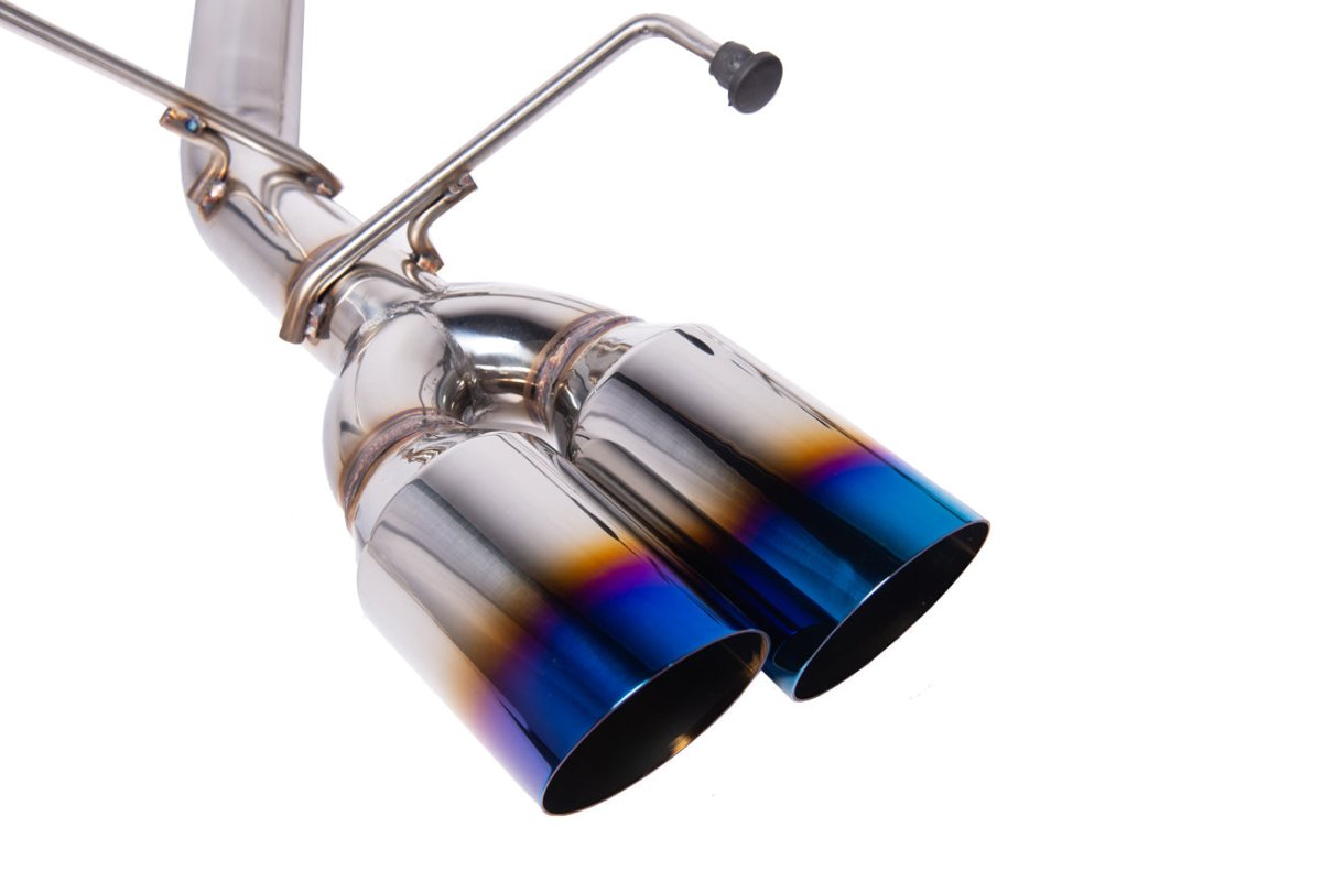 EXTREME ONLINE STORE [22 - 26 WRX] AXLE BACK MUFFLER DELETE SINGLE WALL 4" QUAD TIPS EXHAUST - JDMuscleAxle Back ExhaustsEXT-MD058Quad Tips