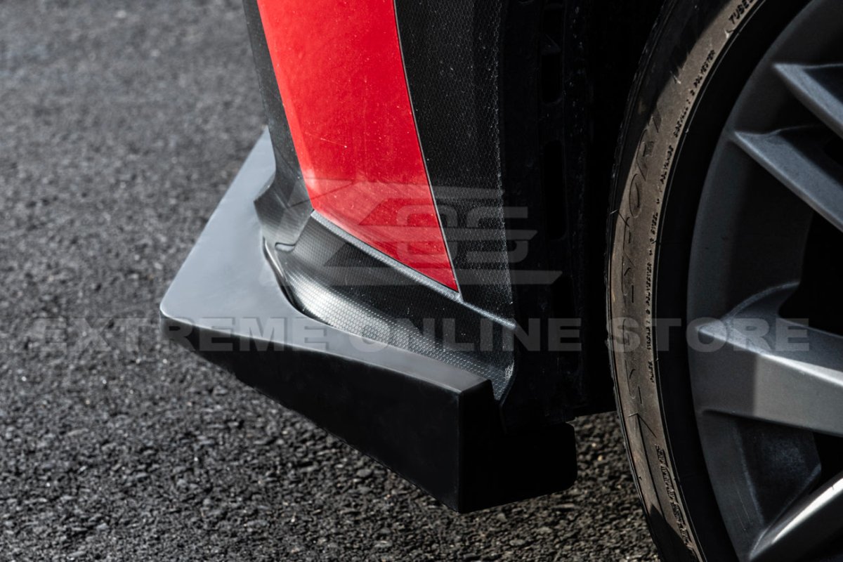 EXTREME ONLINE STORE [22 - 26 WRX] JDM CS PACKAGE FRONT BUMPER LIP SPLITTER - JDMuscleFront Wind SplitterFLIP-543-ABSMatte Black