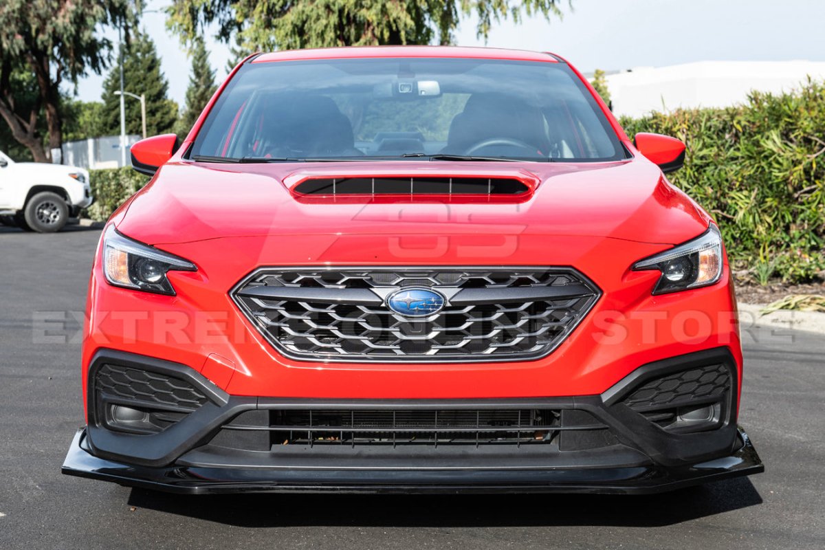 EXTREME ONLINE STORE [22 - 26 WRX] JDM CS PACKAGE FRONT BUMPER LIP SPLITTER - JDMuscleFront Wind SplitterFLIP-543-ABSMatte Black