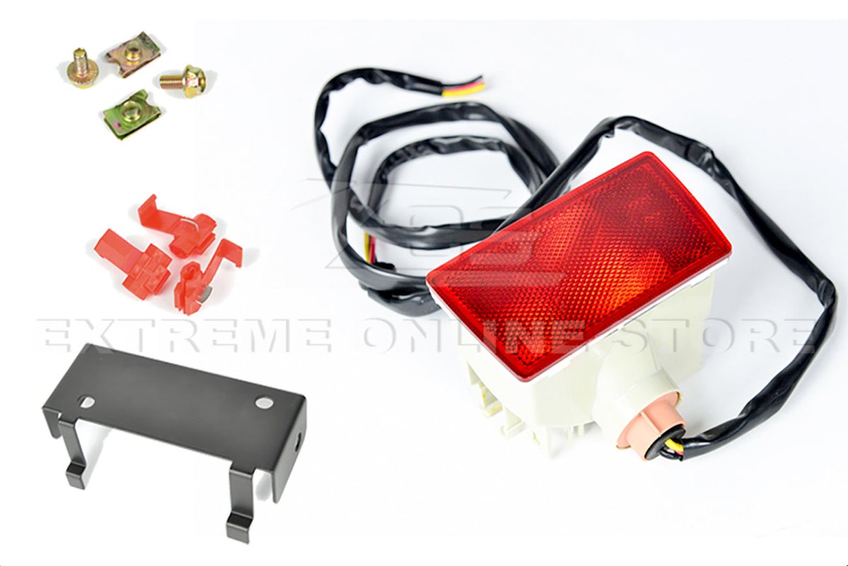 EXTREME ONLINE STORE [22 - 26 WRX] REAR FOG LIGHT BRAKE LAMP MOUNTING BRACKET - JDMuscleFog LightsFOGR-15WRX-RD_BRACKET-15WRXCrystal Red Lens