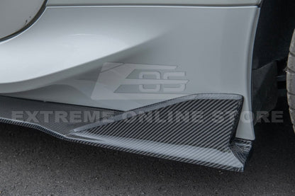 EXTREME ONLINE STORE 22 - UP TOYOTA GR86 CARBON FIBER SIDE SKIRTS | GR86 - 22 - SBK - CF - JDMuscleSide SkirtsGR86-22-SBK-CF