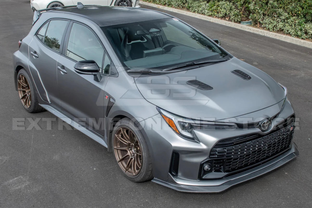 Extreme Online Store [23 - 25 GR Toyota Corolla] Carbon Fiber Front Bulge Hood Vent | VENT - 689 - BKCF - JDMuscleHood Scoops / VentsVENT-689-BKCF