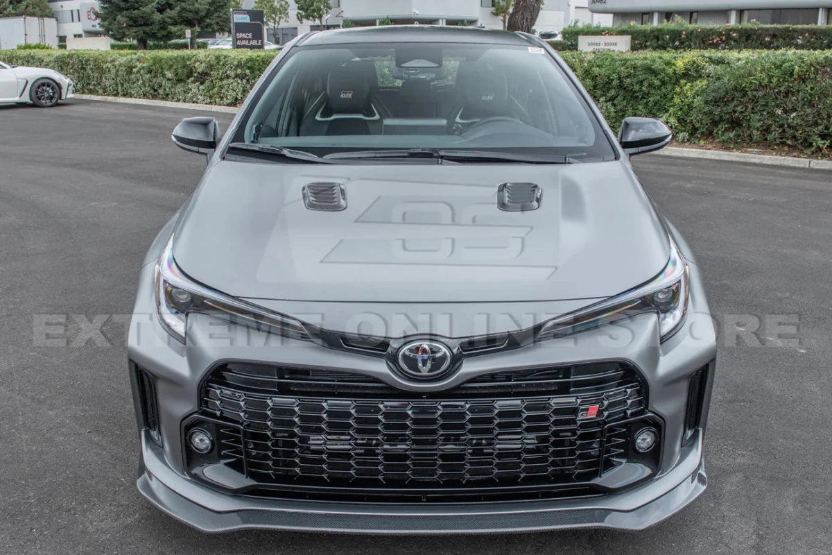 Extreme Online Store [23 - 25 GR Toyota Corolla] Carbon Fiber Front Bulge Hood Vent | VENT - 689 - BKCF - JDMuscleHood Scoops / VentsVENT-689-BKCF