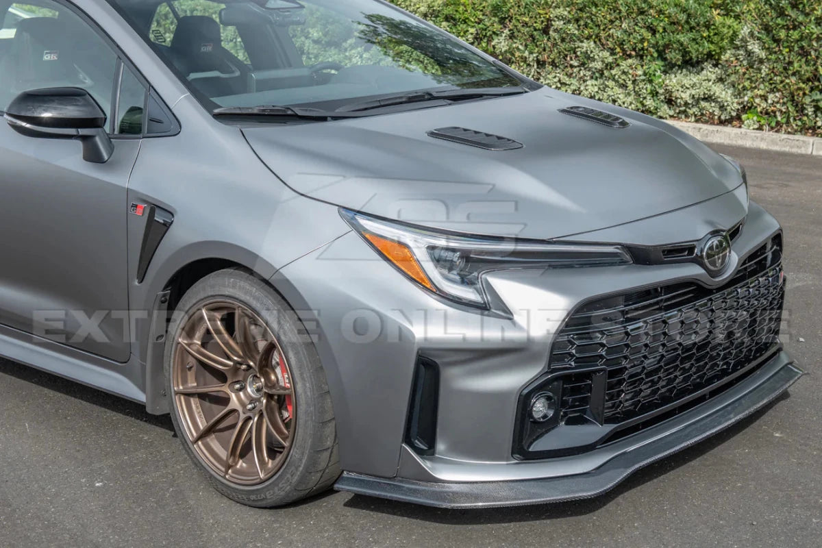Extreme Online Store [23 - 25 GR Toyota Corolla] Carbon Fiber Front Bulge Hood Vent | VENT - 689 - BKCF - JDMuscleHood Scoops / VentsVENT-689-BKCF