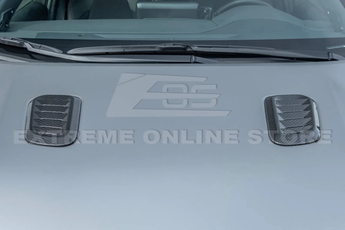 Extreme Online Store [23 - 25 GR Toyota Corolla] Carbon Fiber Front Bulge Hood Vent | VENT - 689 - BKCF - JDMuscleHood Scoops / VentsVENT-689-BKCF