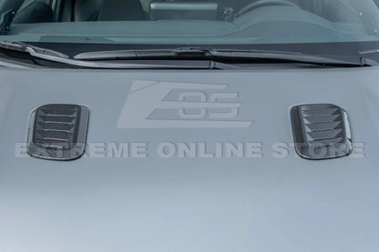 Extreme Online Store [23 - 25 GR Toyota Corolla] Carbon Fiber Front Bulge Hood Vent | VENT - 689 - BKCF - JDMuscleHood Scoops / VentsVENT-689-BKCF