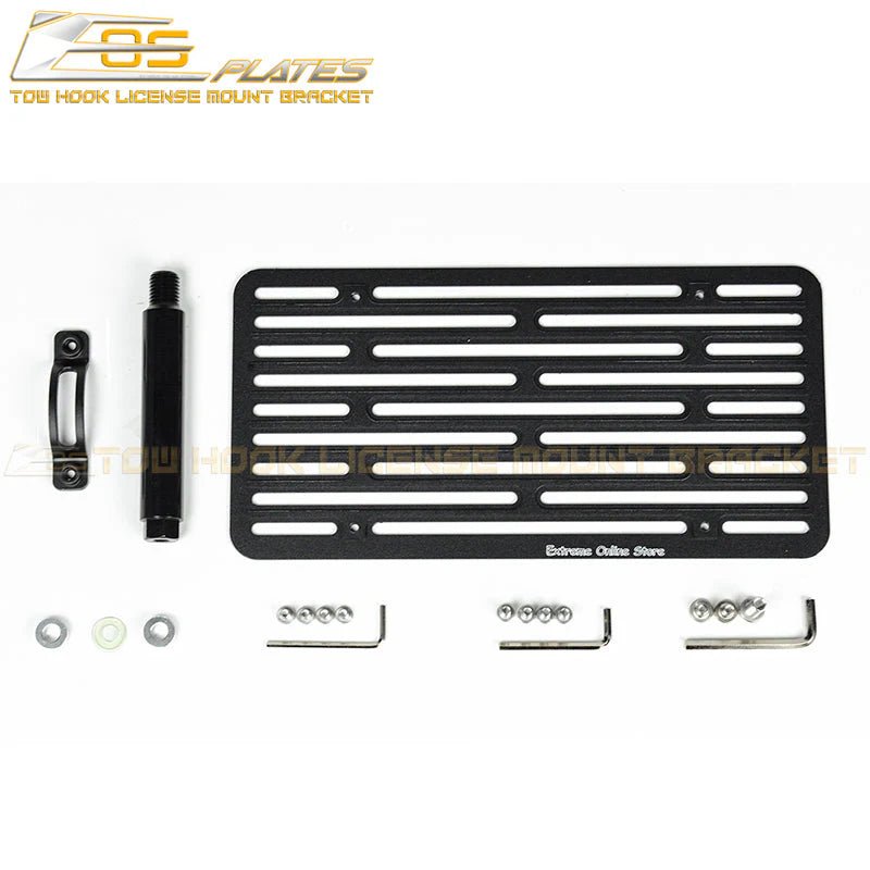 Extreme Online Store [23 - 25 Toyota GR Corolla Hatchback] Tow Hook License Plate Mount Bracket - JDMuscleLicense Plate Relocation KitsL001_L-BRACKETMid Size