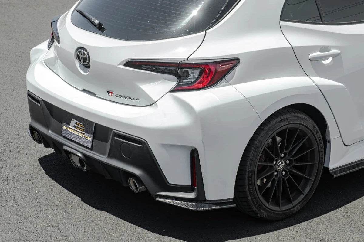 Extreme Online Store 23 - 26 Toyota GR Corolla Carbon Fiber Front Lip & Side Skirts - JDMuscleAero KitsFLIP-674-BKCF_SS-796-BKCFW/o Apron LipCarbon Fiber