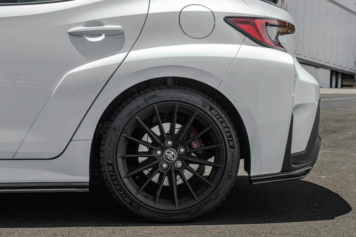 Extreme Online Store 23 - 26 Toyota GR Corolla Carbon Fiber Front Lip & Side Skirts - JDMuscleAero KitsFLIP-674-BKCF_SS-796-BKCFW/o Apron LipCarbon Fiber