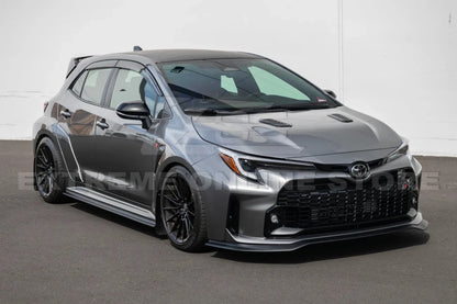 Extreme Online Store 23 - 26 Toyota GR Corolla Carbon Fiber Front Lip & Side Skirts - JDMuscleAero KitsFLIP-674-BKCF_SS-796-BKCFW/o Apron LipCarbon Fiber