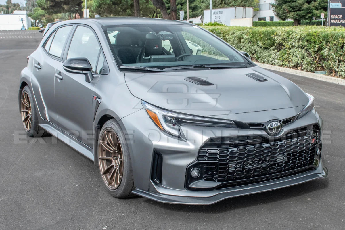 Extreme Online Store 23 - 26 Toyota GR Corolla Carbon Fiber Front Lip Splitter - JDMuscleFront LipsFLIP-674-BKCFCarbon Fiber