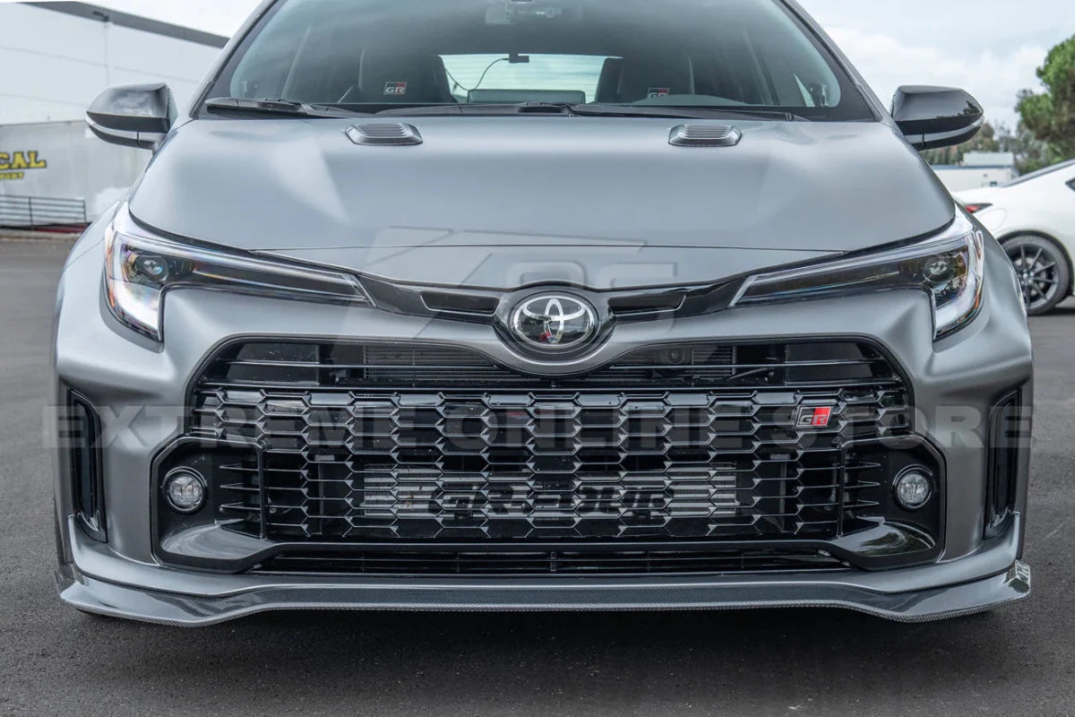 Extreme Online Store 23 - 26 Toyota GR Corolla Carbon Fiber Front Lip Splitter - JDMuscleFront LipsFLIP-674-BKCFCarbon Fiber