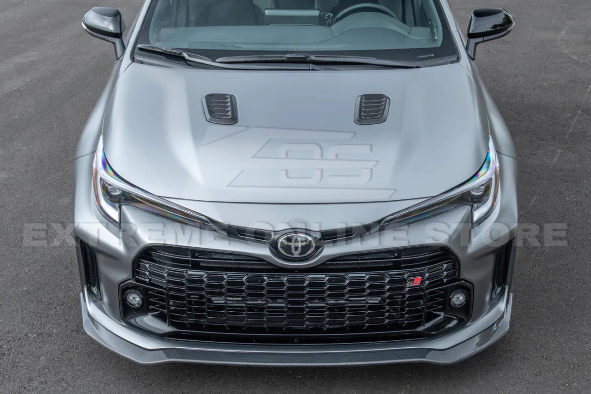 Extreme Online Store 23 - 26 Toyota GR Corolla Carbon Fiber Front Lip Splitter - JDMuscleFront LipsFLIP-674-BKCFCarbon Fiber