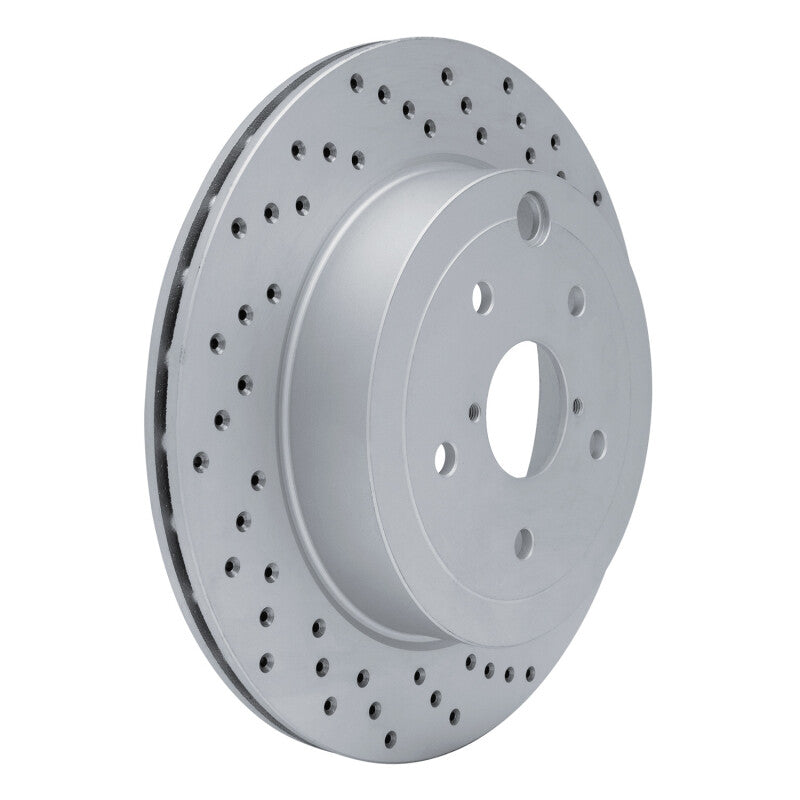 DFC [08-20 WRX] Rear Right Drilled GeoPerformance Rotor - Black Hat