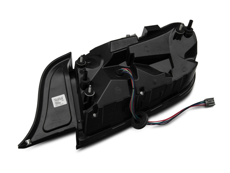 Raxiom 15-22 Ford Mustang Profile LED Tail Lights - Gloss Black Housing | Smoked Lens