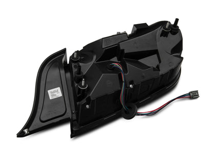 Raxiom 15-22 Ford Mustang Profile LED Tail Lights - Gloss Black Housing | Smoked Lens