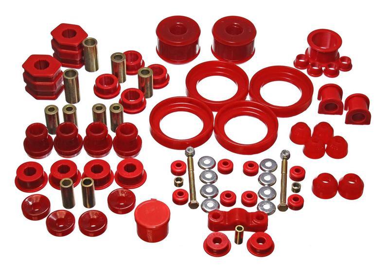 Energy Suspension [96-00 Civic/CRX] Hyper-Flex Master Bushing Set - Red, Part 16.18110R