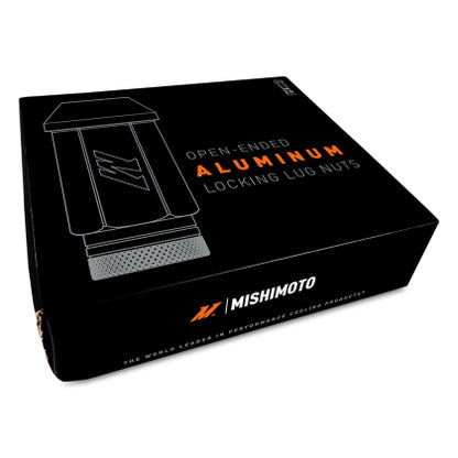 Mishimoto Aluminum Locking Lug Nuts M12x1.25 20pc Set Black | MMLG-125-20LBK