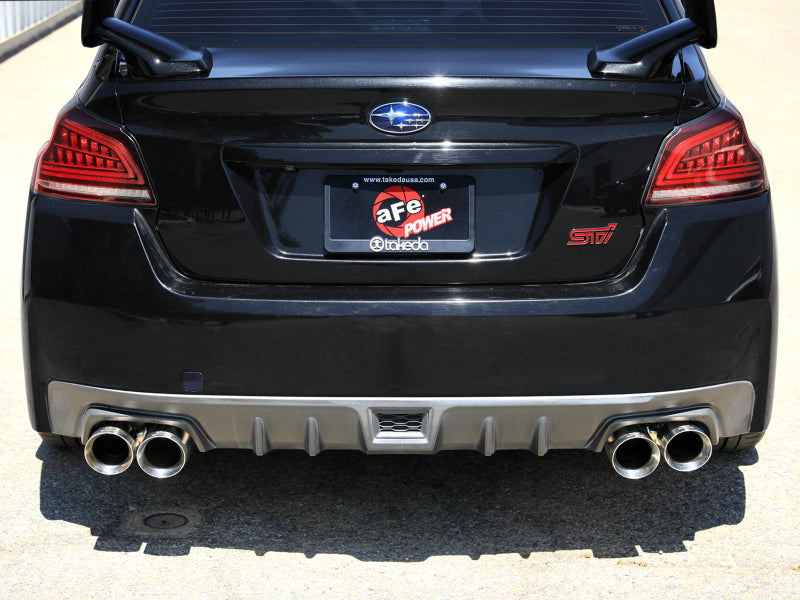 aFe Takeda Cat-Back Exhaust for [15-21 WRX/STI] - Polished Stainless Steel Tips