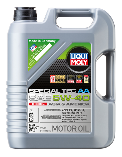 LIQUI MOLY Special Tec AA Diesel Motor Oil SAE 5W-40, 5 Liter