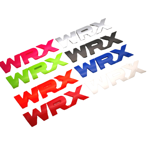 Racing Art WRX Trunk Emblem w/ Multiple Color Available - Universal